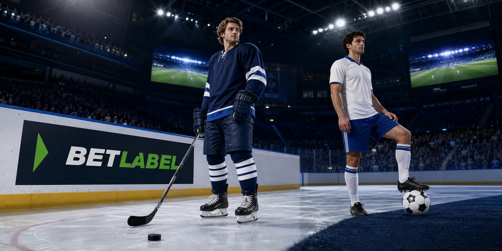 Ice hockey and football atmosphere for BetLabel sportsbook users in Finland