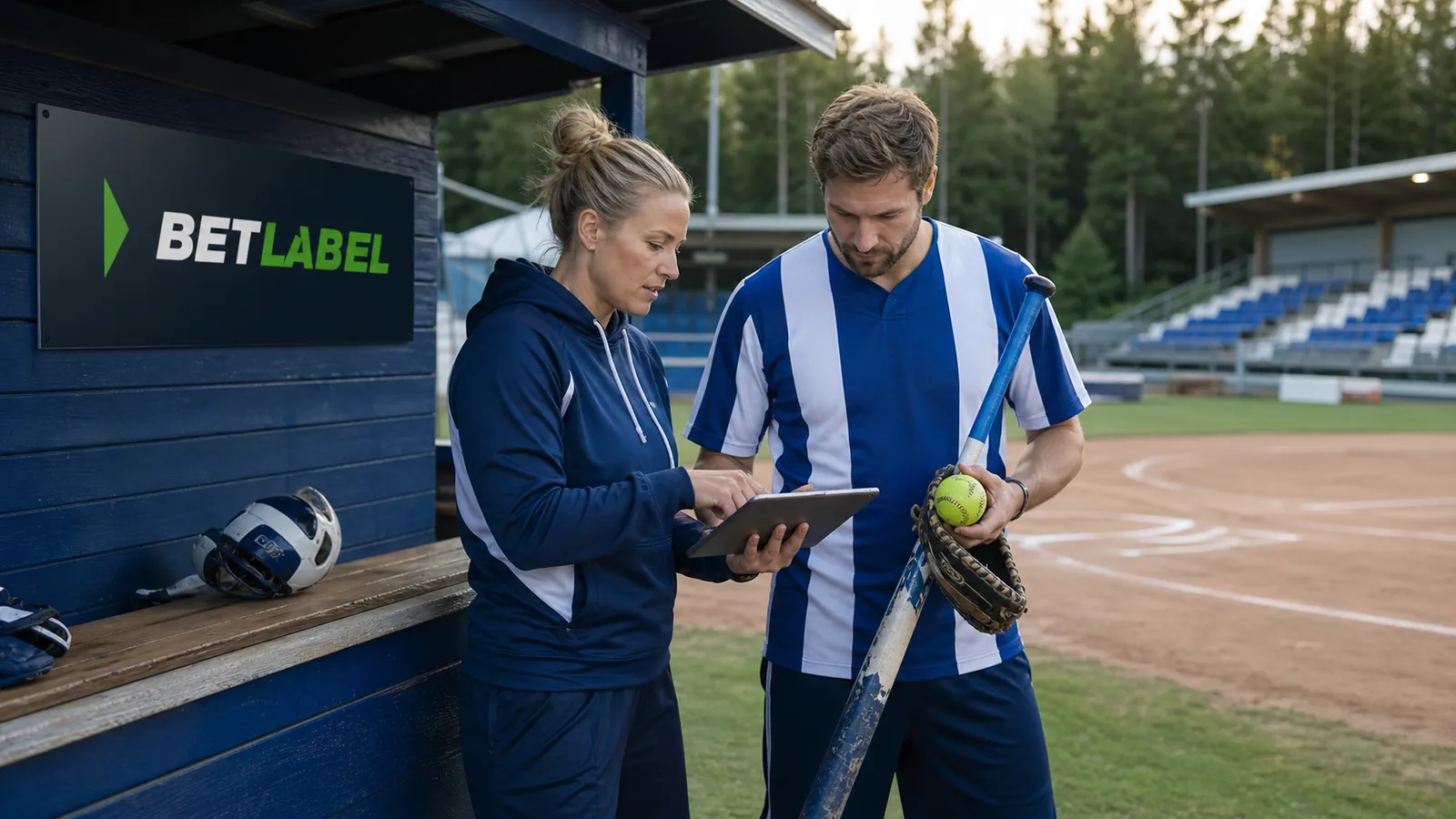 Adult athletes illustrating decimal odds in a BetLabel sports scene