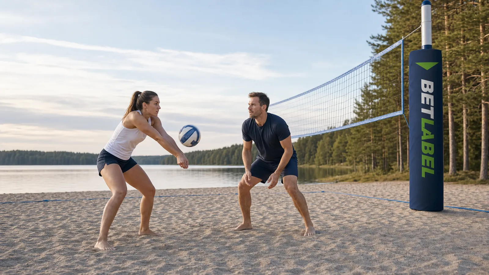 Volleyball players and a mobile BetLabel experience in Finland