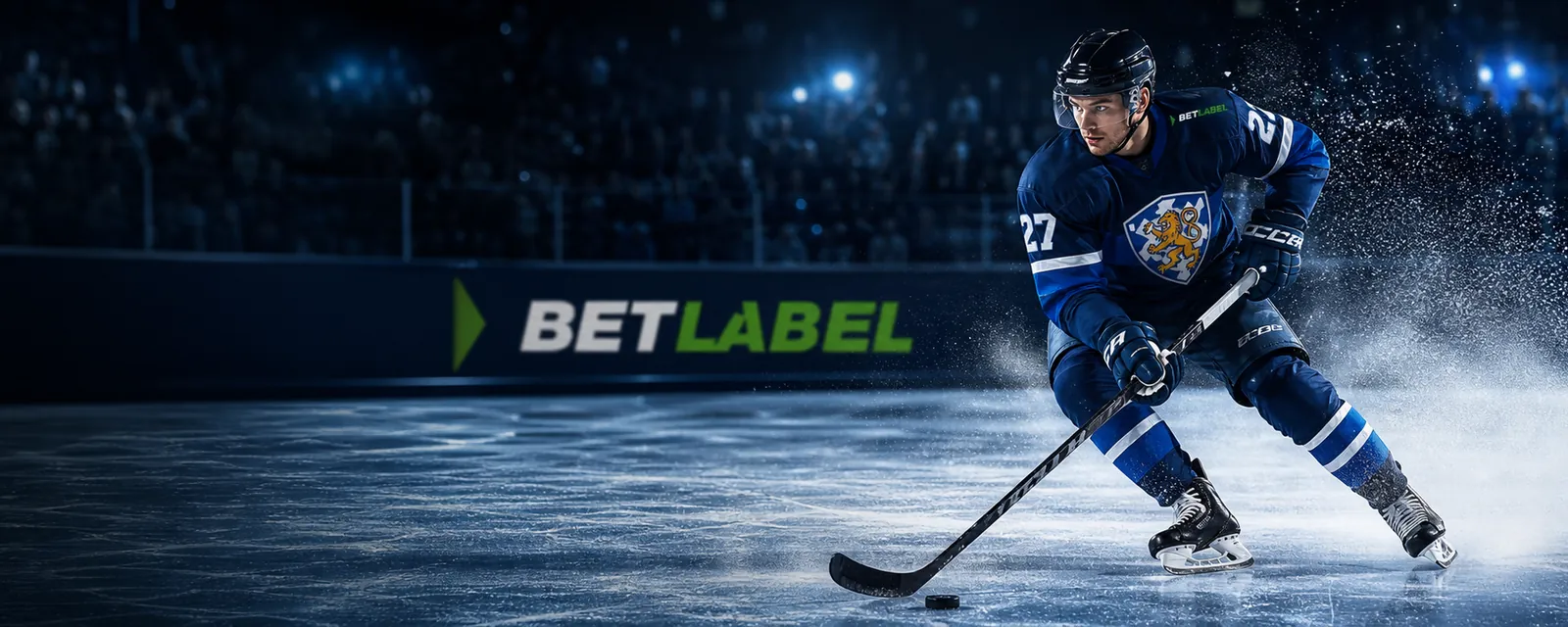 Adult ice hockey players in a Finnish arena