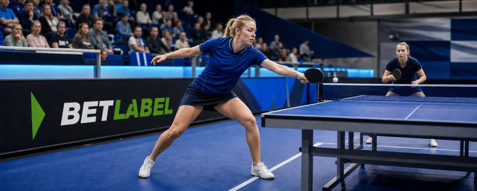 Adult table tennis players competing in Finland